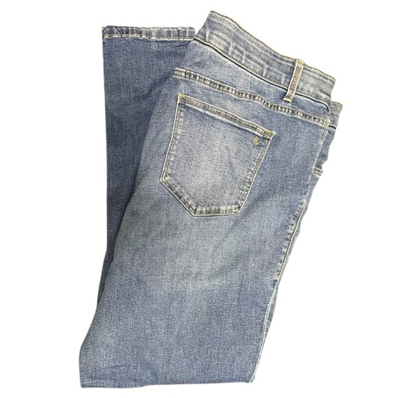 LuLaRoe‎ Magic Waist Skinny Jeans Size 38 (18/19W) Blue Tapered  Flaw - Picture 11 of 11